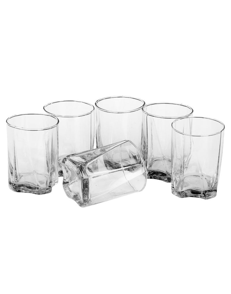 Somil Glass and Bottle Water Other Hot Cold Beverage Serving Set for Home Bar Restaurant 6 Glasses 1 Lt Bottle Yellow Transparent - Image 3