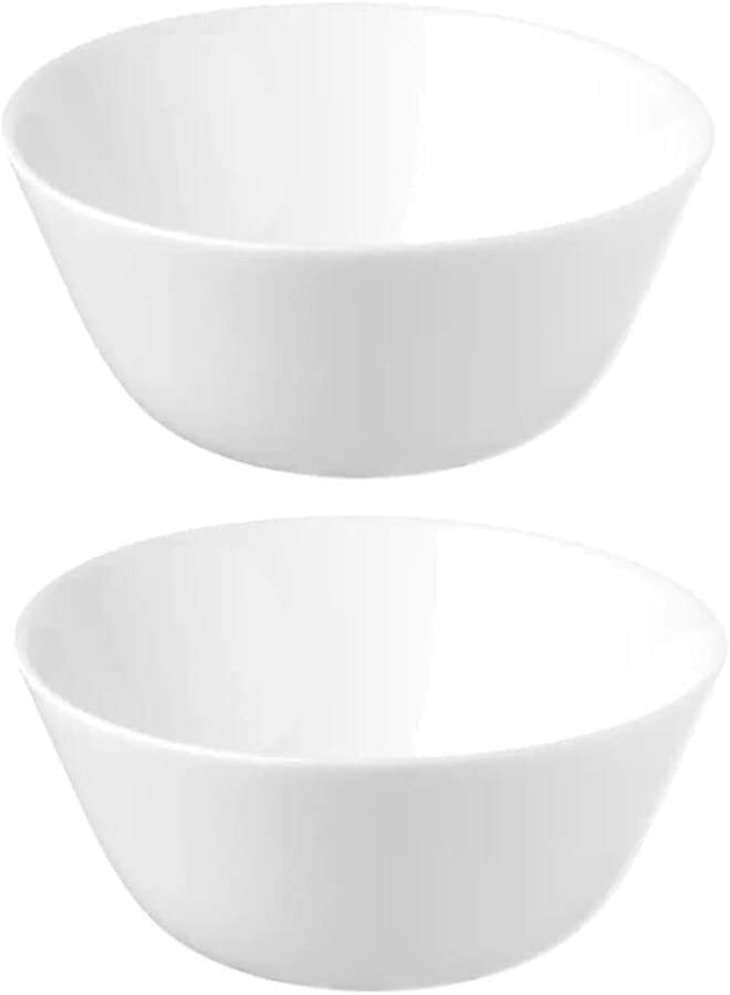Ikea TSSP Tampered opal glass Bowl, white, White 15 cm (6 Inch, Pack of 2) 36593