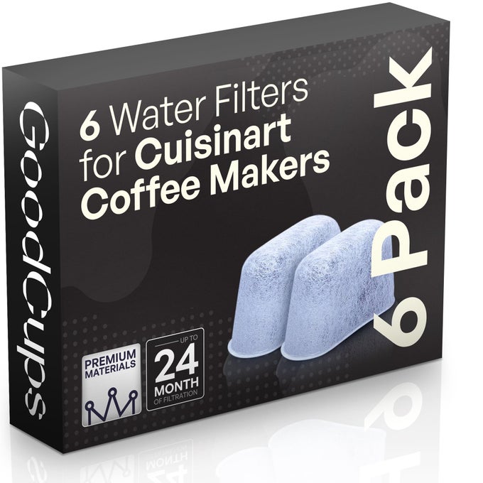6 WATER FILTERS FOR CUISINART COFFEE MAKERS REPLACEMENT CHARCOAL WATER FILTERS FITS ALL CUISINART COFFEE BREWERS BY