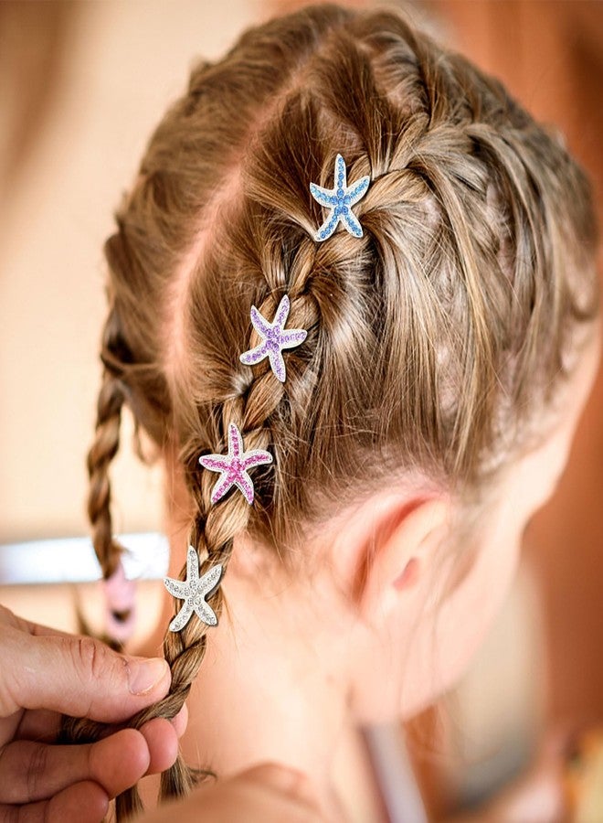 ACO-UINT 20 Pcs Starfish Hair Accessories: Rhinestone Clips for Beach, Mermaid Style - Cute for Women and Girls - Image 5