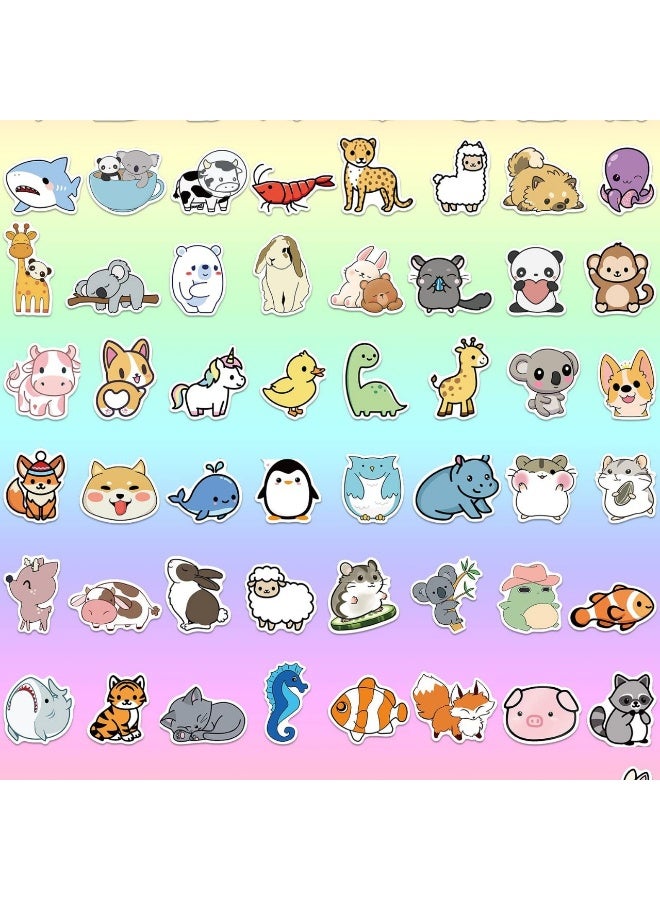 NIBEMINENT 100 Pcs Cartoon Animal Deco Kit Waterproof Stickers, High Definition Printing Bright Colors, Suitable for Laptop Skateboard Luggage Water Bottle Guitar DIY - Image 2