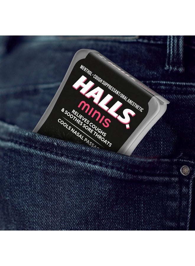 HALLS Minis Watermelon Flavor Sugar Free Cough Drops, 8 Packs of 24 Drops (192 Drops Total) - Image 4