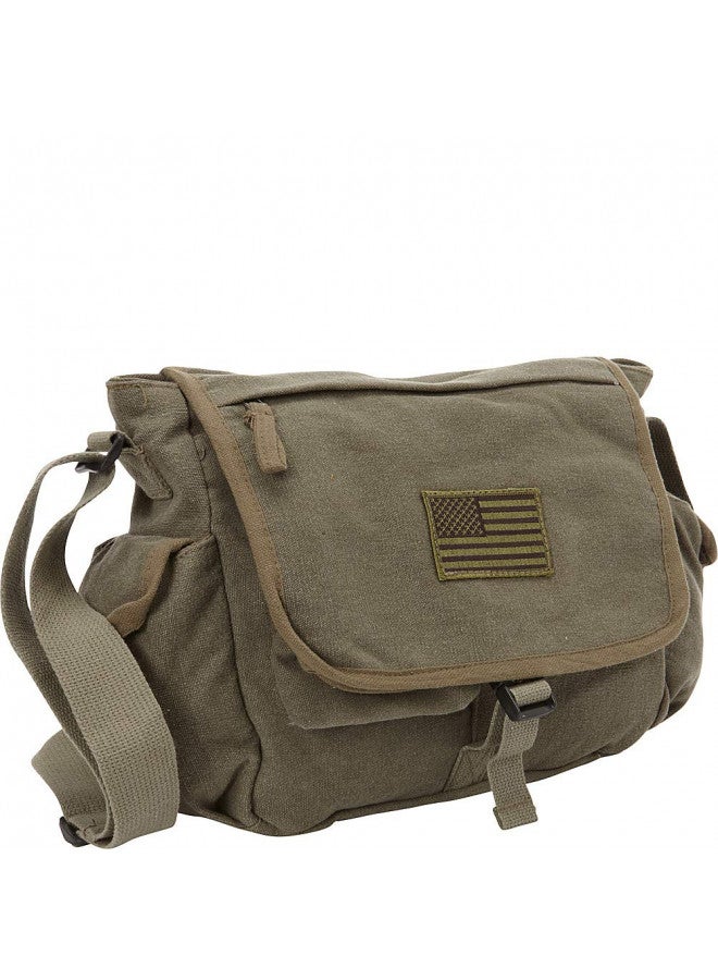 Fox Outdoor Products Retro Messenger Bag, USA Olive Drab - Image 1
