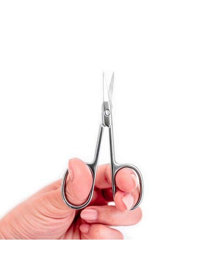 Petunia Skincare Straight Beauty Grooming Manicure Cuticle Scissors for Facial Hair, Nail, Moustache, Eyebrow, Eyelash, Nose, Ear, and Dry Skin, Men and Women, Stainless Steel  - Image 4