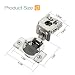 HOME EDIT 10 Pack 5 Pairs 114 inch Overlay Soft Close Cabinet Hinges for Kitchen Stainless Steel ThreeWay Adjustable Concealed SelfClosing Door Hinges - Image 3