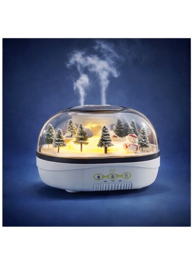 Raindrop Aroma Diffuser Humidifier with LED Snow Scene Light – Ultrasonic Essential Oil Diffuser Cool Mist Air Humidifier for Bedroom, Home Decoration & Relaxation - Image 4