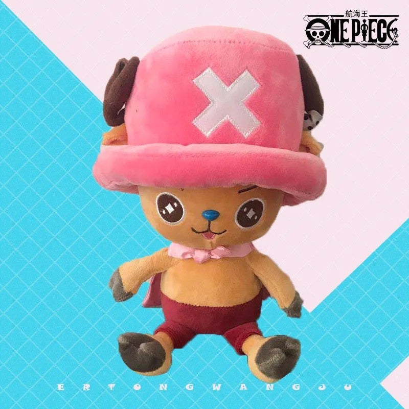 Bluejw High Quality 10-75cm Kawaii Luffy & Chopper Stuffed Animal Toys – Official Anime Cartoon Plush Figures Filled with Soft PP Cotton, Perfect Birthday Gift for Kids and Fans - Image 1