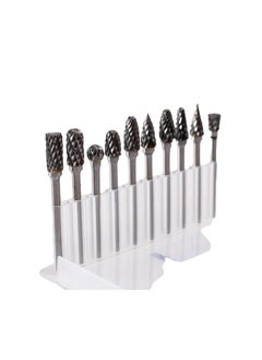VTH WITH TAGLINE ABSOLUTE TOOLING SOLUTIONS 10 pcs Tungsten Carbide Rotary Burr Set 3mm Shank and 6 mm  - Image 4