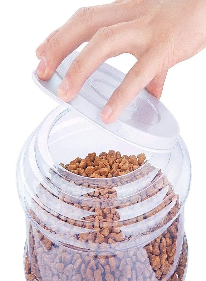 Kanak Mall Automatic Self-Dispensing Pet Feeder Replenish Eating Bowl Storage Container Self Feeding Gravity 3 Liter Large Capacity Pet Feeder for Dog Cat - Image 4