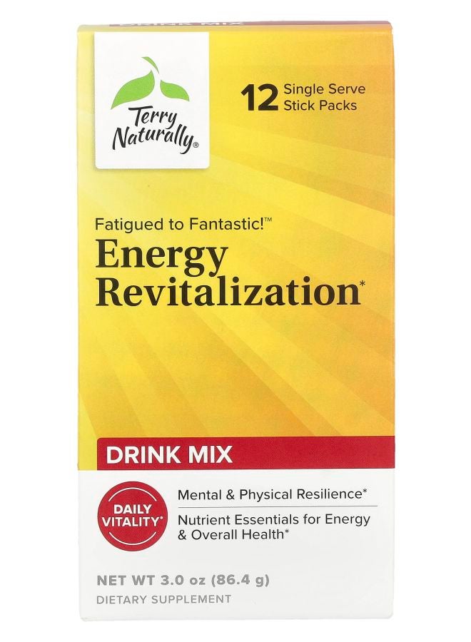 Terry Naturally Fatigued to Fantastic!™ Energy Revitalization Drink Mix 12 Stick Packs 0.25 oz (7.2 g) Each - Image 2