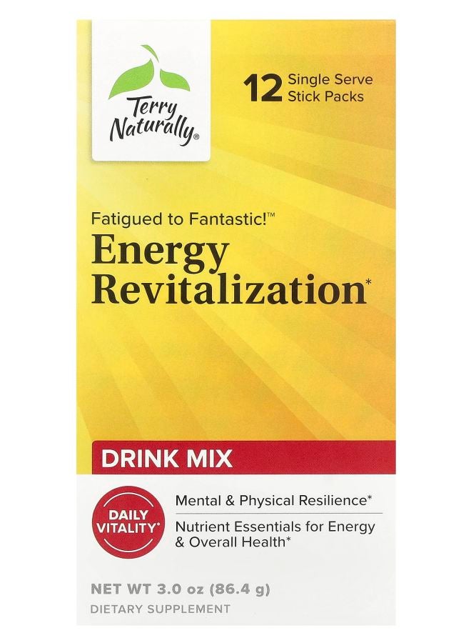 Terry Naturally Fatigued to Fantastic!™ Energy Revitalization Drink Mix 12 Stick Packs 0.25 oz (7.2 g) Each - Image 1