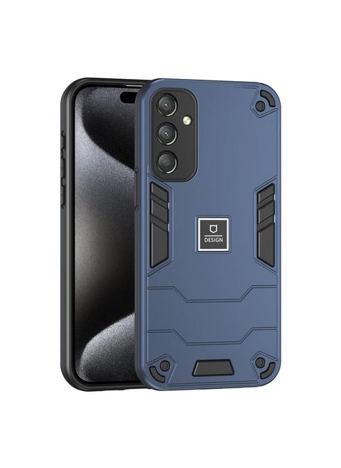For Samsung Galaxy A25 Asia-Pacific 1.61 2 in 1 Shockproof Phone Case(Blue)