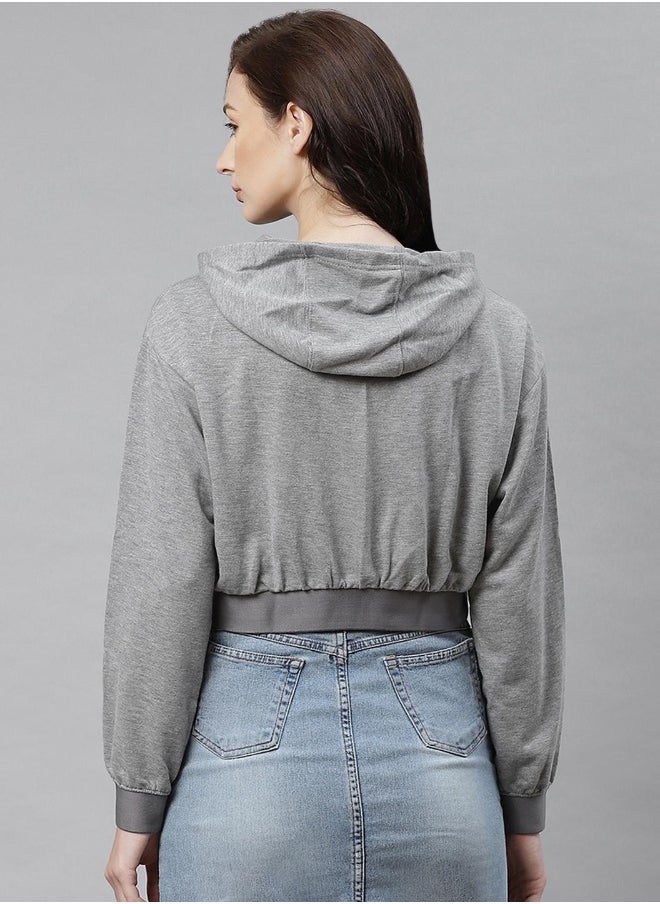 Hubberholme Grey Sweatshirt For Women  - Image 5