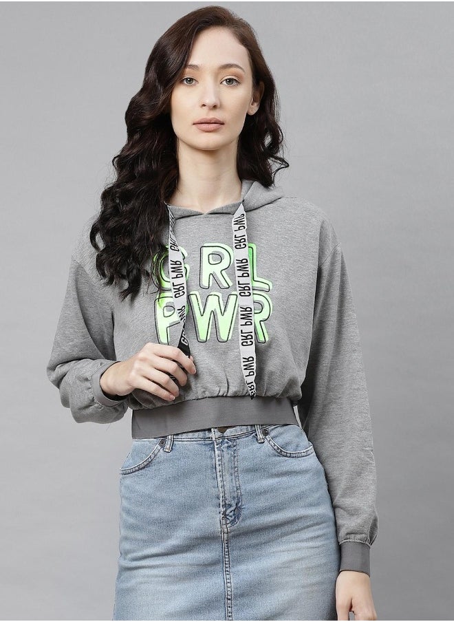 Hubberholme Grey Sweatshirt For Women  - Image 1