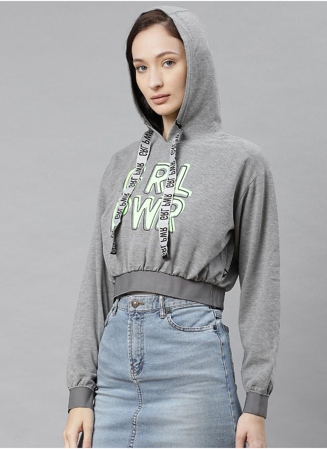 Hubberholme Grey Sweatshirt For Women  - Image 4