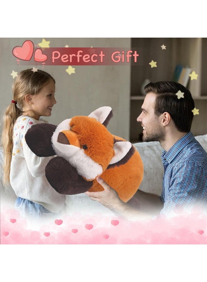 ARELUX Soft Red Fox Stuffed Animals:18In Fox Plush Cute Cuddly Body Pillow Hug Sleeping Fluffy Wild Animal Toys Bed Decor Plushie Doll Gifts For Birthday Kids Girls Boys Toddler - Image 4