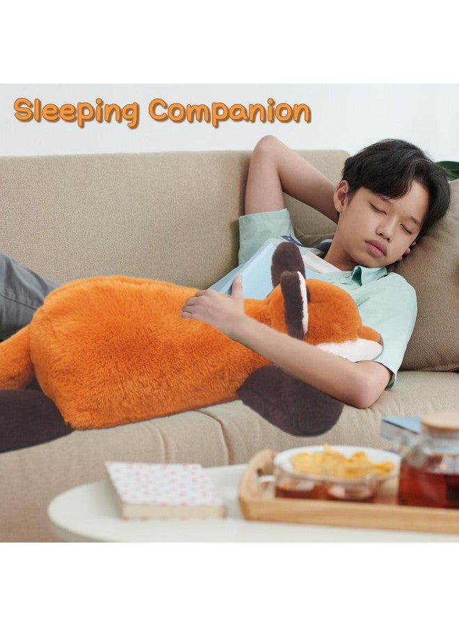ARELUX Soft Red Fox Stuffed Animals:18In Fox Plush Cute Cuddly Body Pillow Hug Sleeping Fluffy Wild Animal Toys Bed Decor Plushie Doll Gifts For Birthday Kids Girls Boys Toddler - Image 3