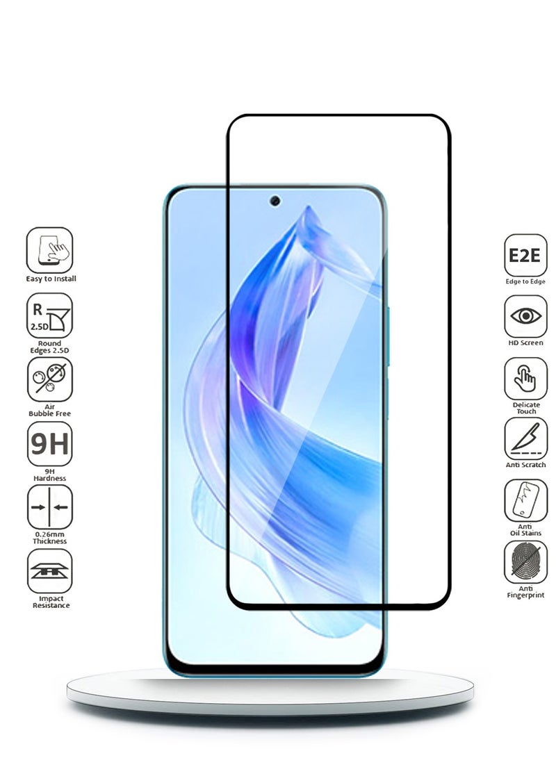 Techie Honor 90 lite 5G 2023 Full Cover HD Tempered Glass Screen Protector - Image 2