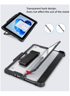 Generic Case for Microsoft Surface Pro 11 (2024),Clear Durable Anti-Drop Smart Tablet Cover with Hand Strap,Pen Holder and Shoulder Strap  - Image 3