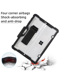 Generic Case for Microsoft Surface Pro 11 (2024),Clear Durable Anti-Drop Smart Tablet Cover with Hand Strap,Pen Holder and Shoulder Strap  - Image 5