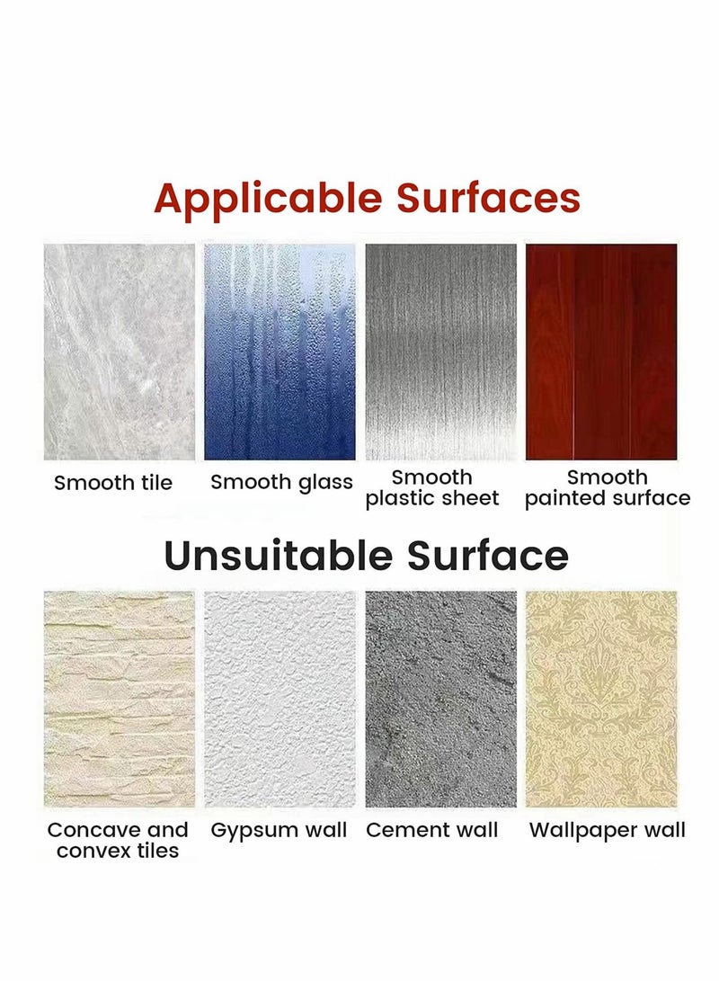 KASTWAVE Shower Head Holders, Universal Shower Head Plastic Handheld Showerhead Bracket Adjustable Bracket Wall Mount for Bathroom with Adhesive Stick - Image 5