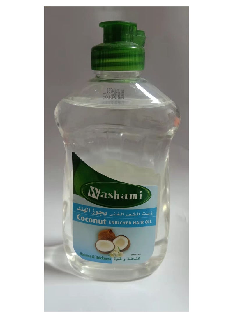 washami coconut enriched hair oil 250ml