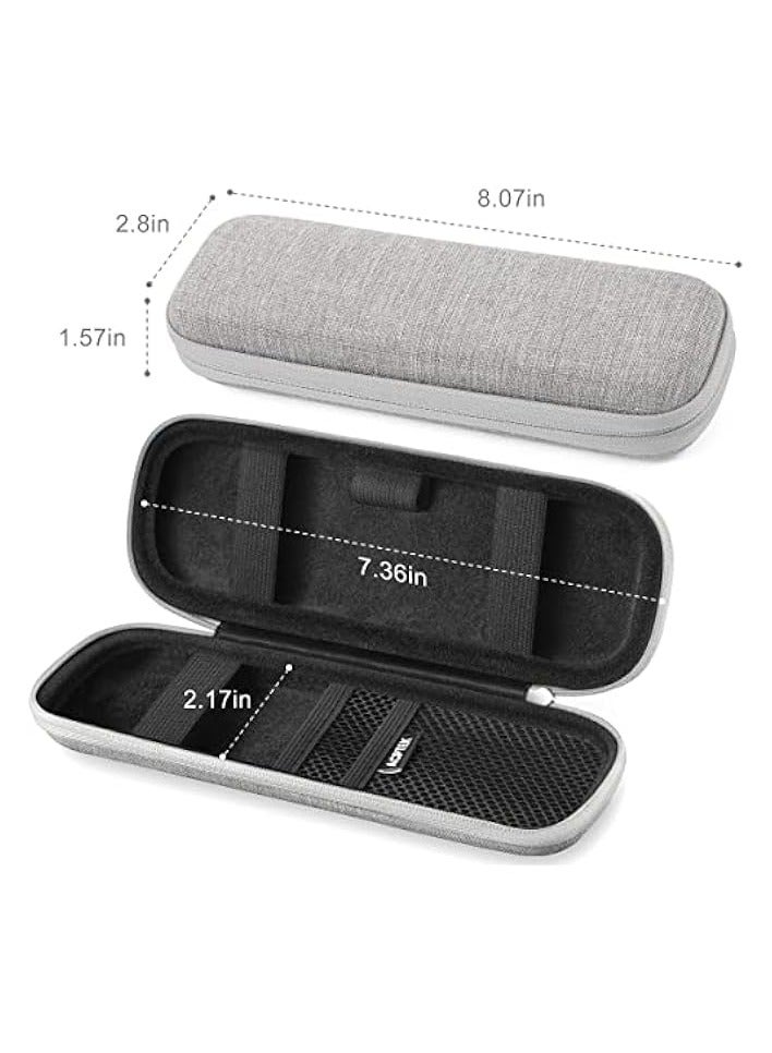 بروماس حامل حافظة Apple Pencil 2، حقيبة حمل ممتازة لقلم Stylus iPad Pro وقلم رصاص وSamsung وHuawei وملحقات أقلام Apple وكابل USB وسماعات الأذن وقلم حبر (رمادي) - Image 5