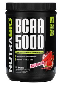 NutraBio BCAA 5000 Watermelon 0.84 lb (380 g) 
