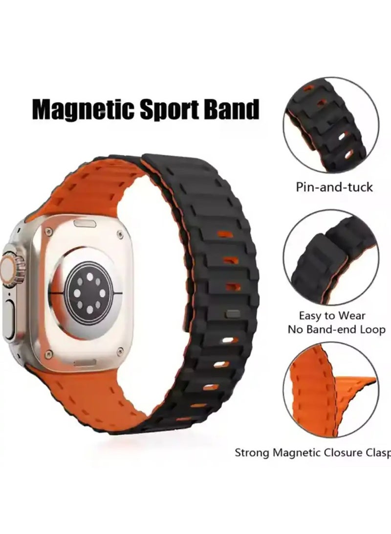 O Ozone (Pack of 4) Silicone Magnetic Bands Compatible with Apple Watch Series 10 | 9 | 8 | 7 | 6 | SE | 5 | 4 | 3 | 2 |1, 38/40/41/42mm, Replacement Sport Magnet Strap with Anti-drop Buckle -Multicolor2 - Image 5