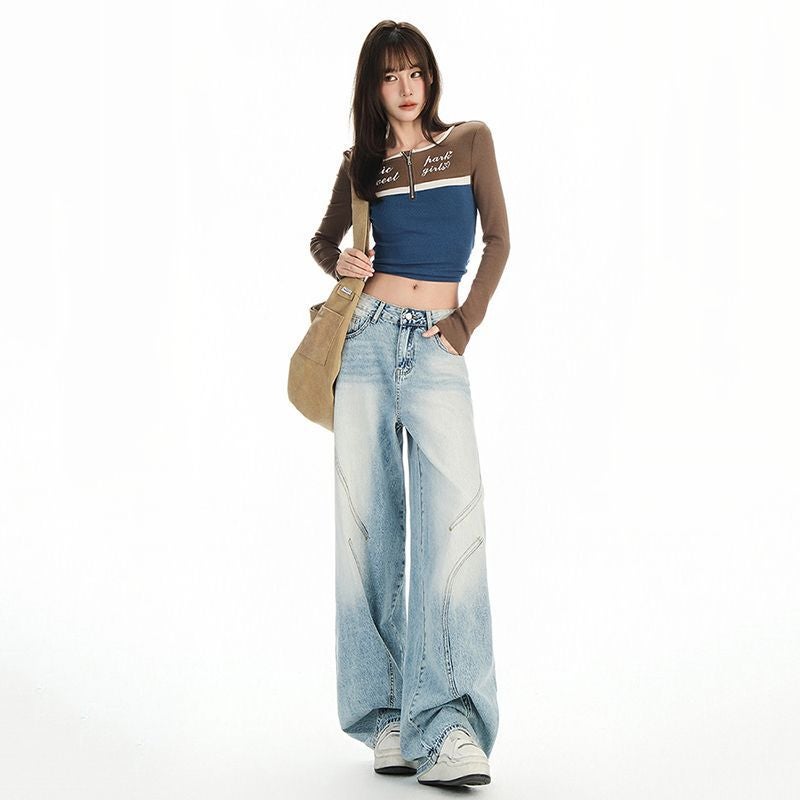 Unisex Casual Daily Denim Jeans - Image 2