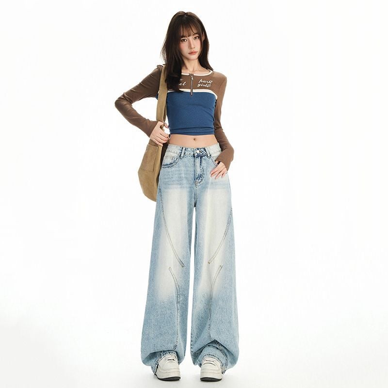 Unisex Casual Daily Denim Jeans - Image 3