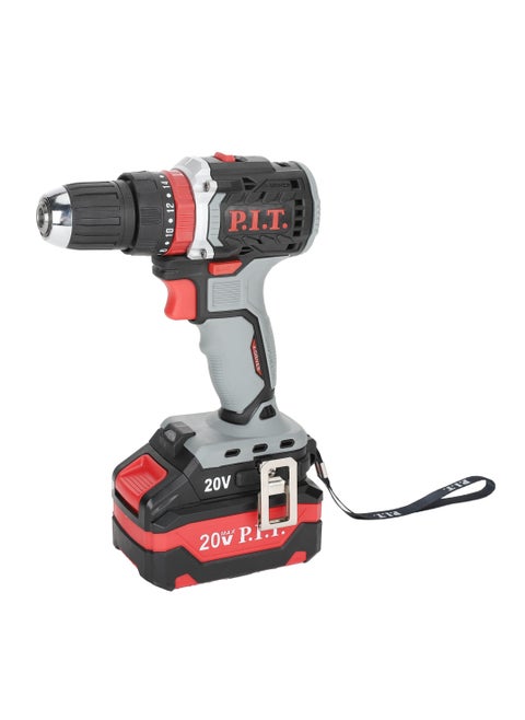 .P.I.T.  20V Cordless Brushless Impact Drill Driver  - Chuck size (10)mm Max Torque (40)N.m (prof)- battery (2)Amp and charger included