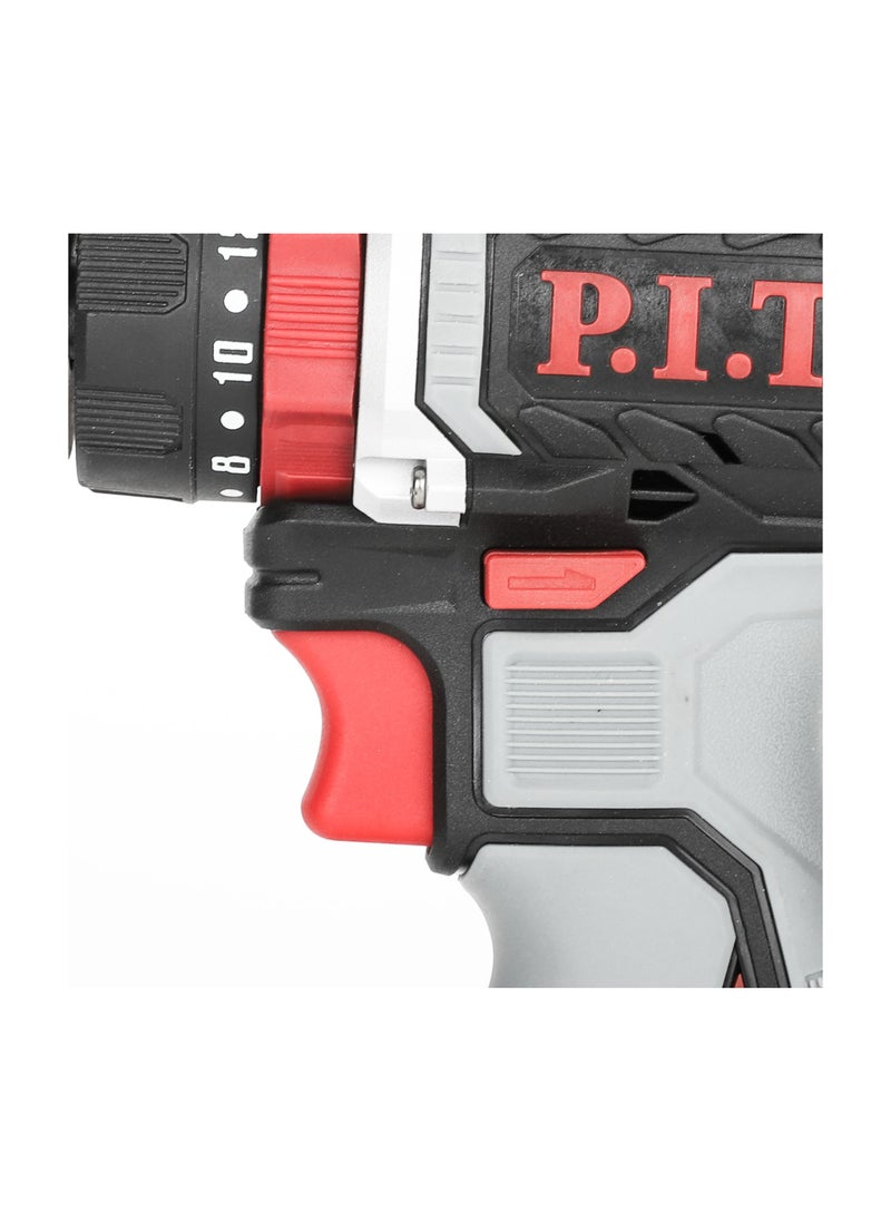 .P.I.T.  20V Cordless Brushless Impact Drill Driver  - Chuck size (10)mm Max Torque (40)N.m (prof)- battery (2)Amp and charger included