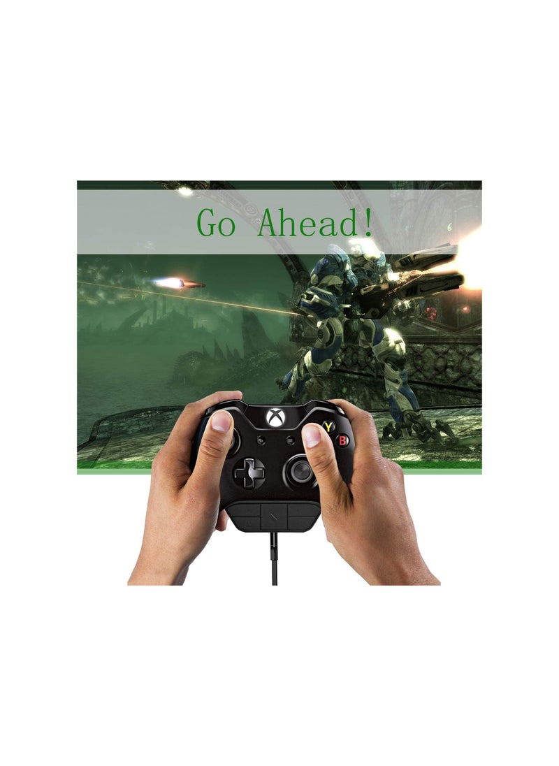 Generic - Stereo Headset Adapter for Xbox One, Audio Mic Headphone Converter, Adjust Audio Balance (Game Sound and Voice Chat), Volume, Mic Directly - Image 1