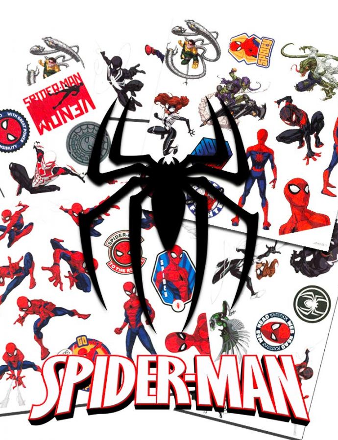 MARVEL Spider-Man Temporary Tattoos - 50 Tattoos per Package! - Image 1