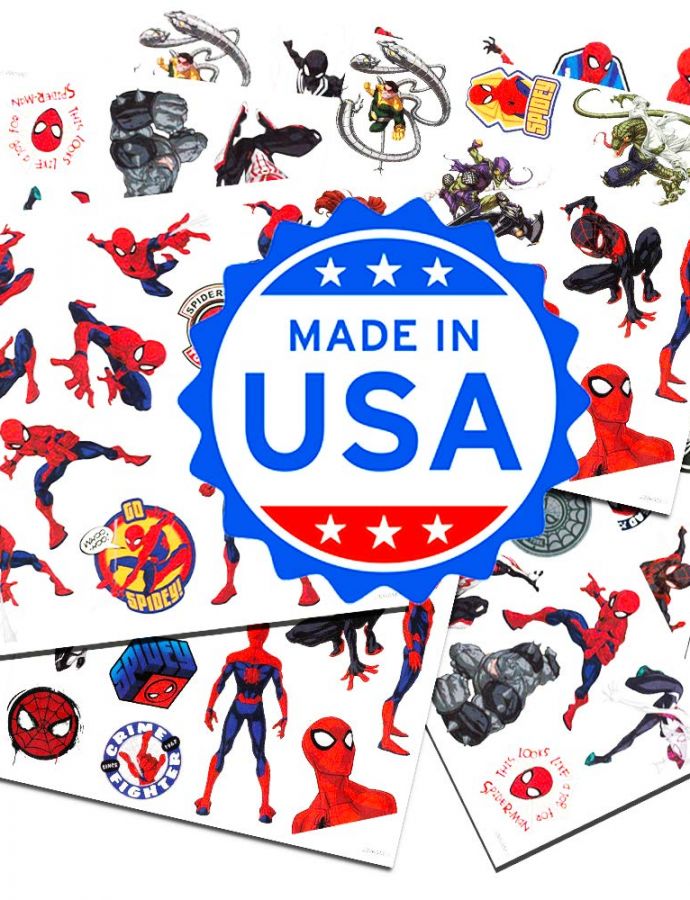 MARVEL Spider-Man Temporary Tattoos - 50 Tattoos per Package! - Image 2