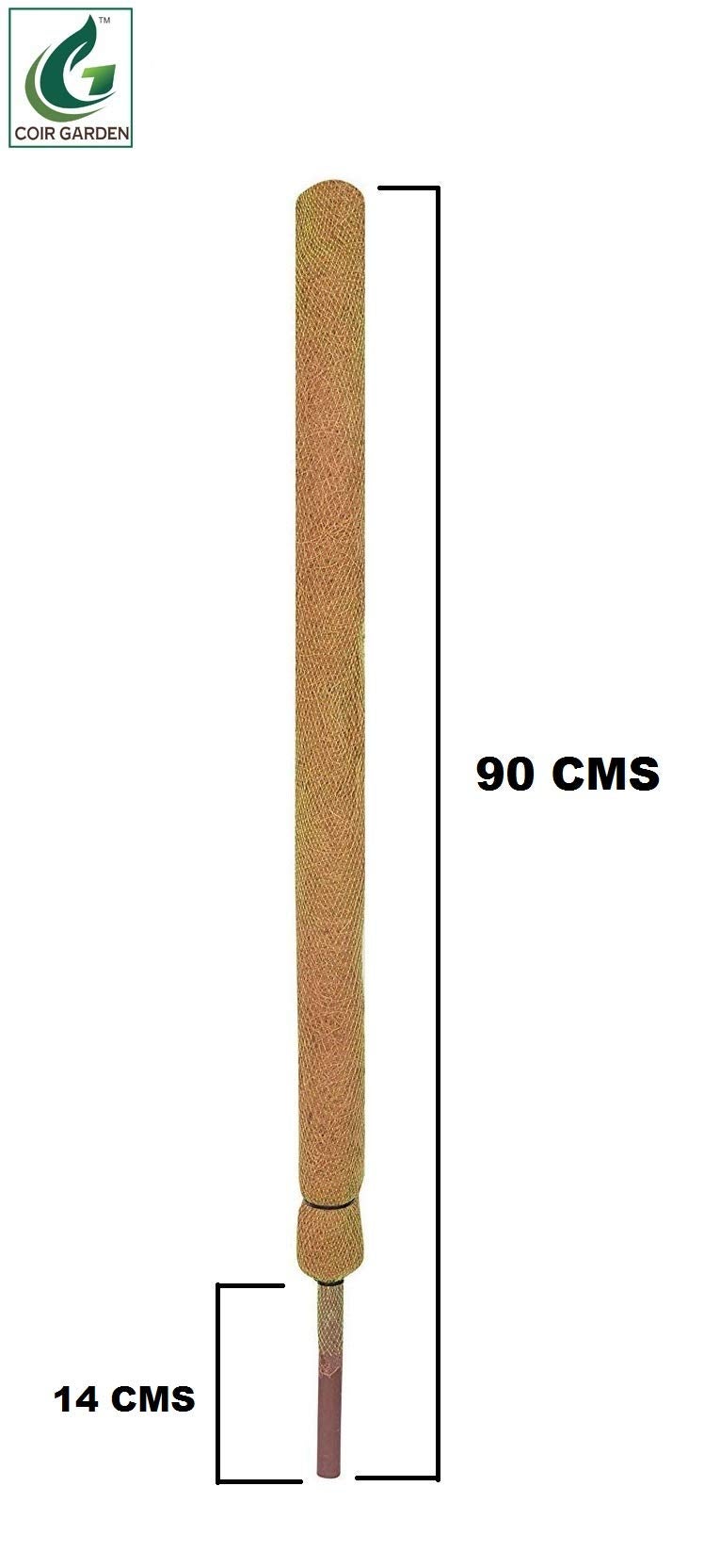 COIR GARDEN Coir Coco Pole Stick, Brown, 3 feet, 2 Piece - Image 2