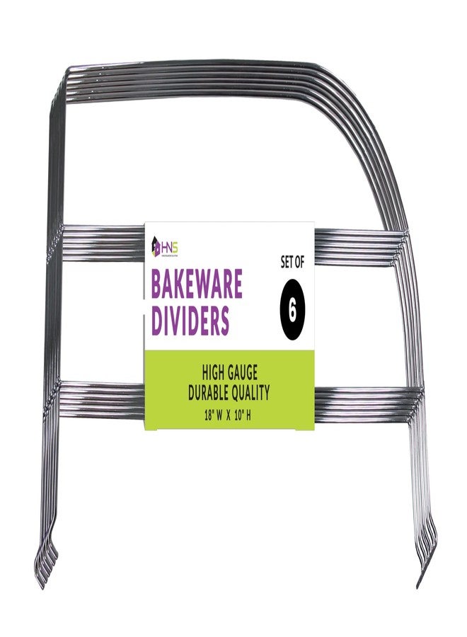 HOLDN’ STORAGE Pull-Out Divider Rack for Sliding Kitchen Drawers - Set of 6 Dividers to Secure Bakeware, Cutting Boards, Trays and Cookie Sheets, Heavy-Duty Chrome Organizer for Cabinets, Pantry & More. - Image 1
