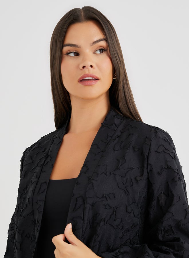 Styli Styli Embroidered Regular Fit Maxi Kimono  - Image 3