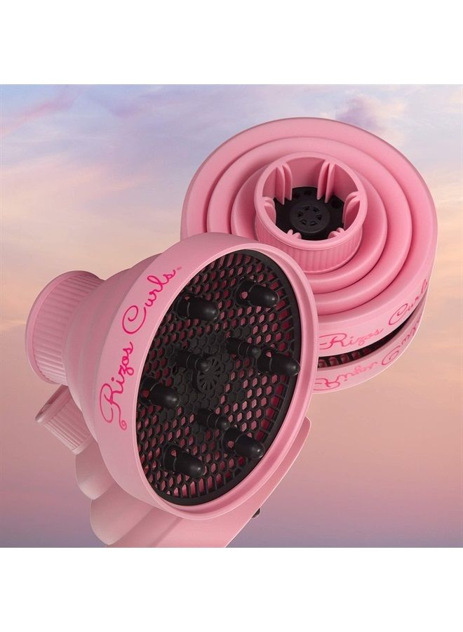 pink hair collapsible hair diffuser