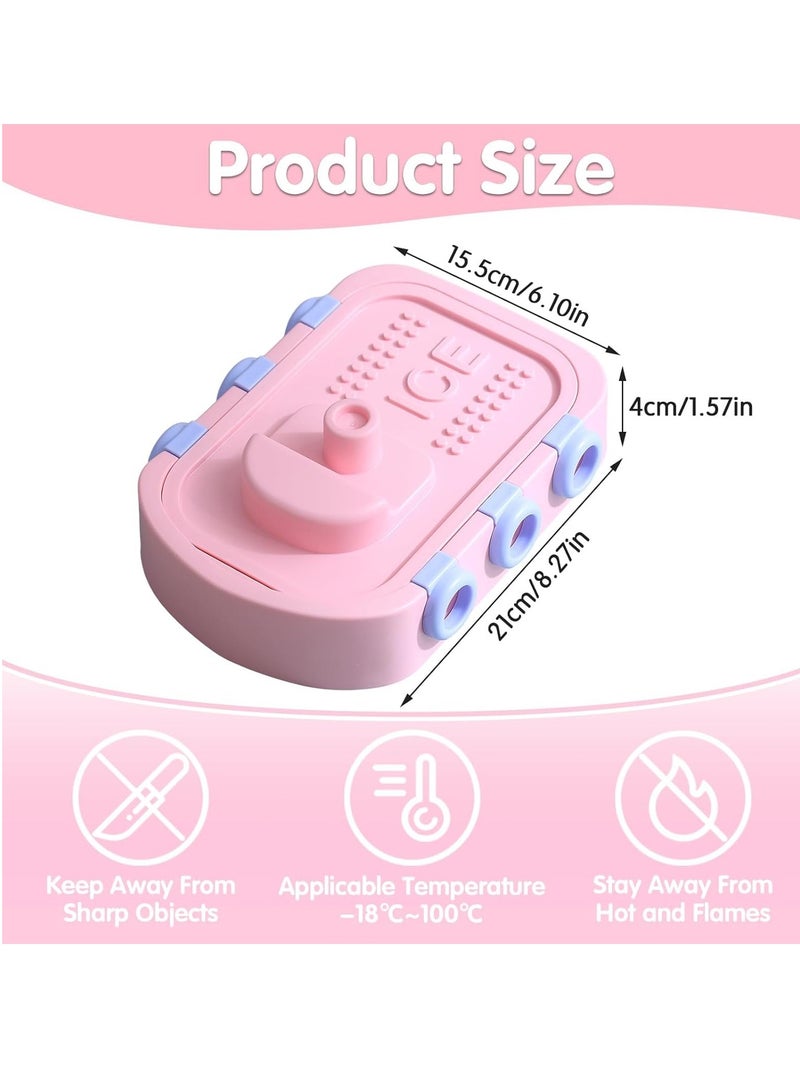 Excefore Baby Ice Lolly Moulds, Silicone Ice Lolly Moulds with Sticks, 6 Piece Mini Ice Lolly Moulds BPA Free, Cute Animal Ice Cream Moulds for Baby & Kids, Reusable & Easy to Release - Image 5