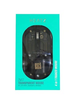 Crystal Transparent Magnetic Wireless Mouse Wireless Bluetooth Mouse, Tri-Mode Bluetooth  Wireless USB C Rechargeable Computer Mouse, Full Transparent Portable Silent Mouse with USB Receiver for Laptop