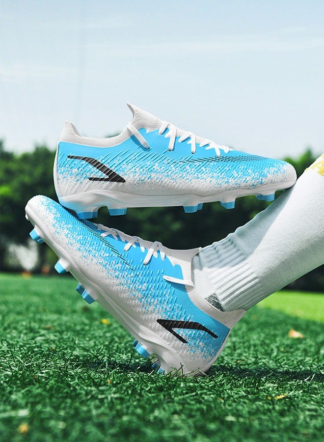 general High Top Soccer Boots Men's and Women's Soccer Boots - Boys Artificial Turf Spike Soccer Boots - Outdoor Training High Top Soccer Soccer Boots Competition Training Shoes Breathable Sneakers - Image 2