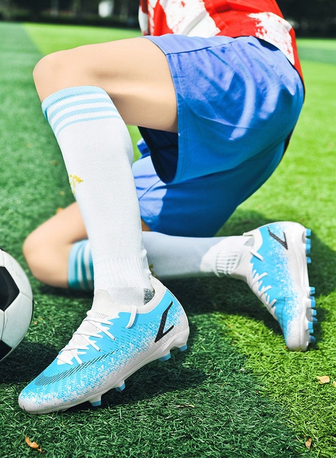 general High Top Soccer Boots Men's and Women's Soccer Boots - Boys Artificial Turf Spike Soccer Boots - Outdoor Training High Top Soccer Soccer Boots Competition Training Shoes Breathable Sneakers - Image 3