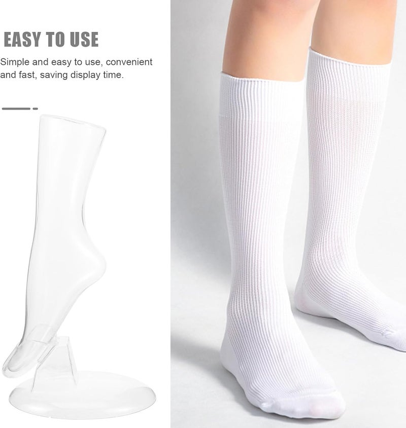 Female Mannequin Foot Display Base Sock and Stockings Model Foot Mold for Anklet and Sock Display for Retail and Home Use - Image 3