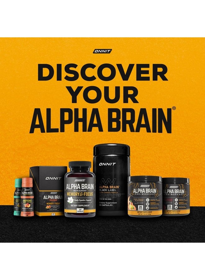 ONNIT Alpha Brain Black Label Capsule (80ct) Premium Citicoline Brain Supplement - Focus, Concentration & Memory - Lion's Mane, Hericium Erinaceus, L Theanine & Mucuna Pruriens - Image 5