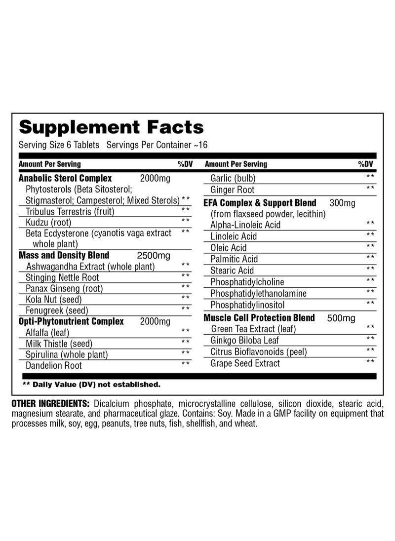 UNIVERSAL NUTRITION - Universal, Sterol Complex, 180 Tabs, 30 Servings - Image 1