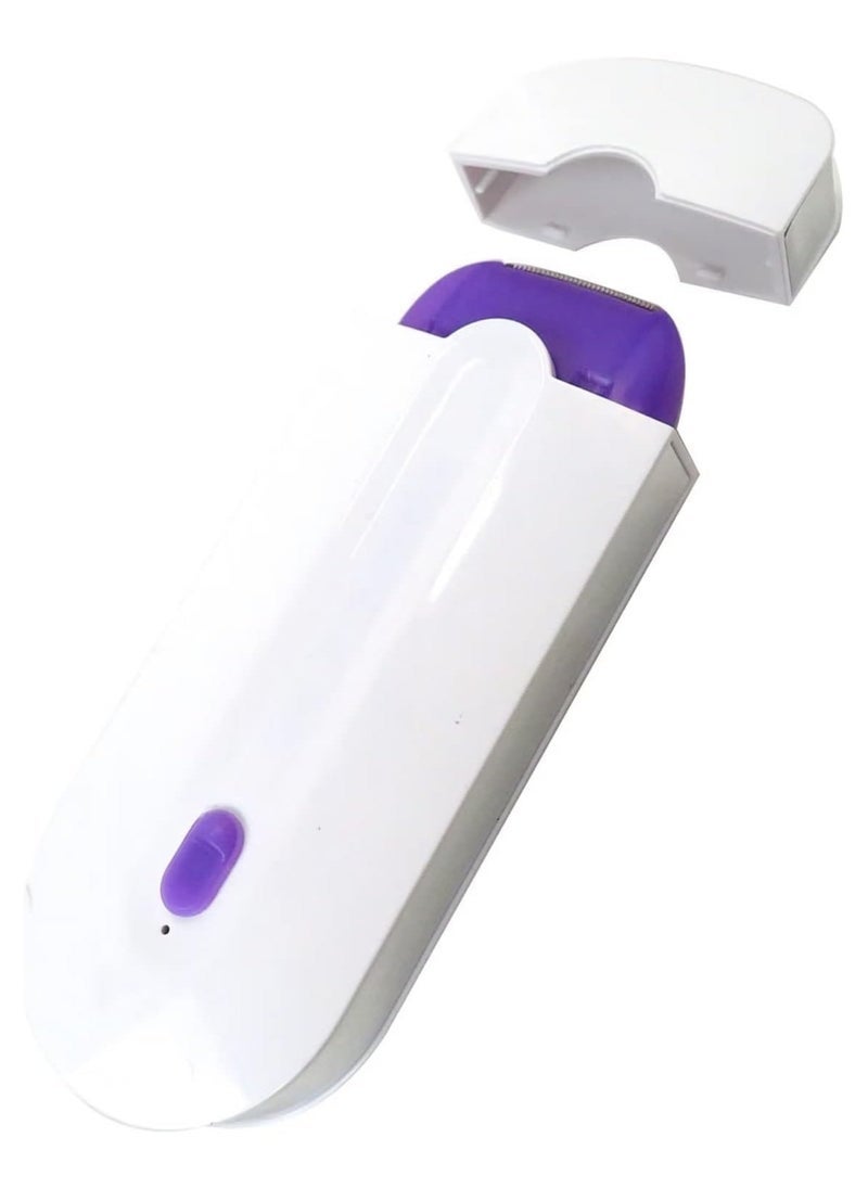 ELTRAZONE 2 In 1 Silky Smooth Hair Eraser and Epilator for Women – Gentle, Painless Hair Removal Device with Advanced Light Technology – Effortlessly Remove Hair from Any Part of the Body – Smooth Touch Design for Sensitive Skin and Long-Lasting Results - Image 1