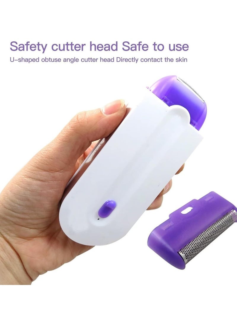 ELTRAZONE 2 In 1 Silky Smooth Hair Eraser and Epilator for Women – Gentle, Painless Hair Removal Device with Advanced Light Technology – Effortlessly Remove Hair from Any Part of the Body – Smooth Touch Design for Sensitive Skin and Long-Lasting Results - Image 5