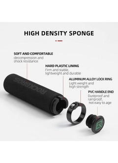 Rockbros Rock Bros Bike Grips Foam Single Lock On Bicycle Handle Bar Soft Comfortable Nonslip Bike Handle Grips For Bmx Mountain Mtb Beach Cruiser Scooter  - Image 4